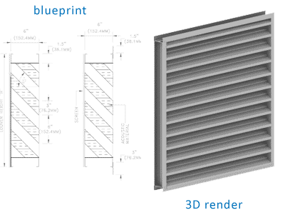 Louver Sketch To 3D